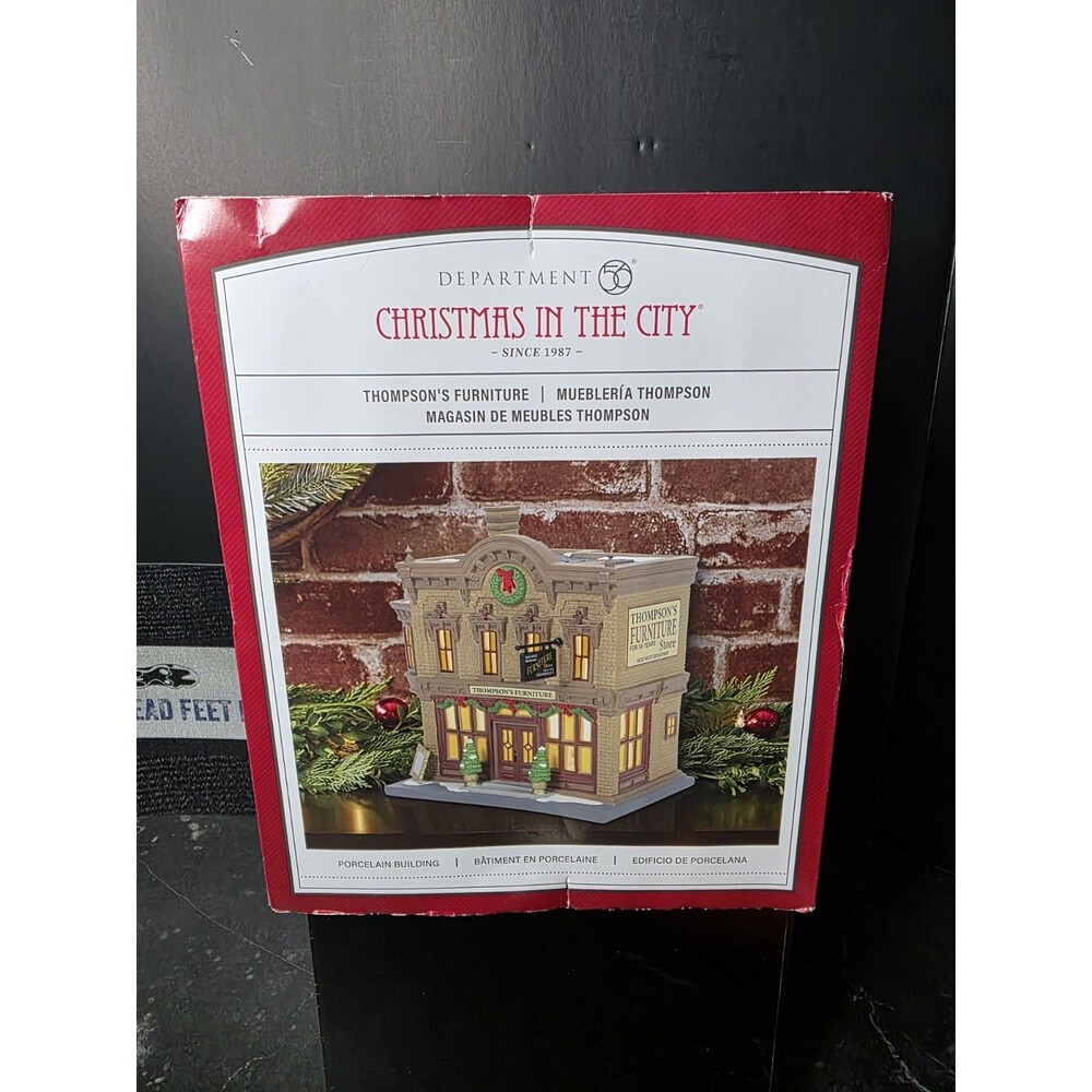RETIRED Dept 56 Christmas In the City Thompson's Furniture #6011384 NEW - Picture 2 of 6